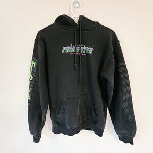 Primitive Motorsport Sweatshirt Hoodie Black Sz S Graphic Print Racing Sporty